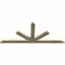 Ekena Millwork Saratoga Rough Sawn Timber Gable Bracket, Douglas Fir, 72"W x 30"H x 2"D x 4"F, 10/12 Pitch GBW072X30X0204SAR00RDF - alternate 3